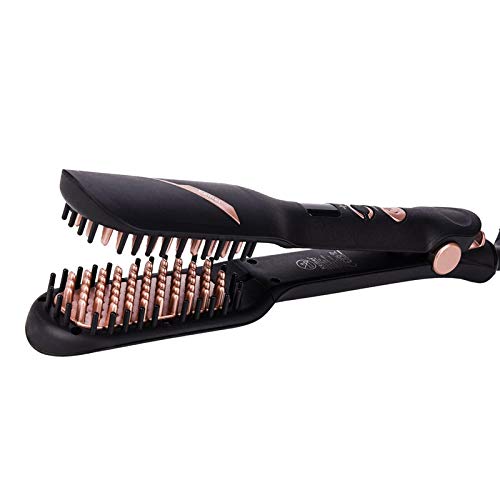 Best Ionic Hair Straightener,Professional Ultrasonic Hair Straightener Steam Flat Iron Temperature Adjustable Ceramic Steampod Spray Curling Iron Straightening Brush Travel XX023