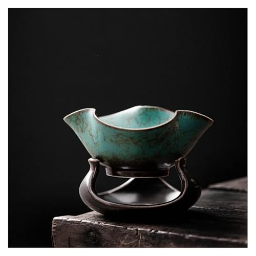 Passoire à thé en céramique turquoise pour infusion Kung Fu