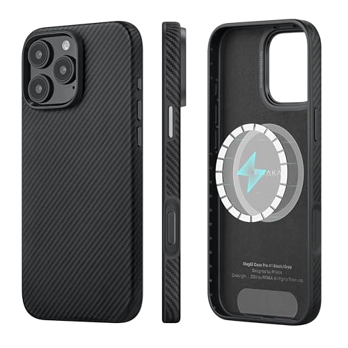 Custodia Protettiva per iPhone 16 Pro Max di Grado Militare Magnetica Antiurto Completamente Avvolta in Fibra Aramidica e Military Protective - tpu