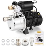 Moonshan 3/4 HP Water Pressure Booster Pump...