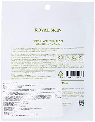 Royal Skin Real Green Tea Mask, Sisi Cosméticos