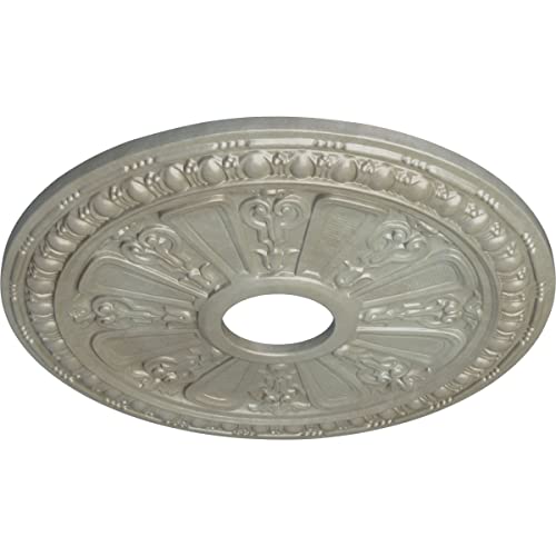 Image of Ekena Millwork CM18RAFLS Raymond Ceiling Medallion, Flash Gold