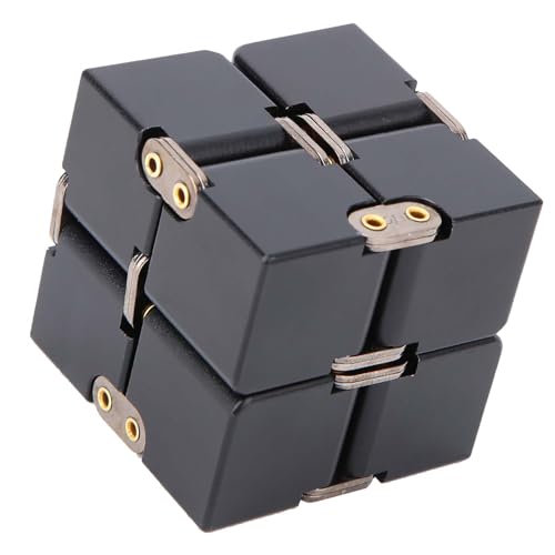 Saluaqui Aluminum Alloy Handheld Toys for Stress Relief Desk Companion Design Engaging Fun and Concentration . (Black)