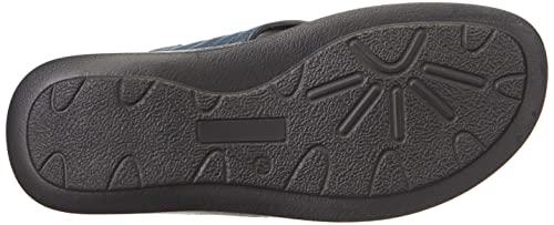 Carlton London mens Navy Men's Thong Sandals Flat Sandal