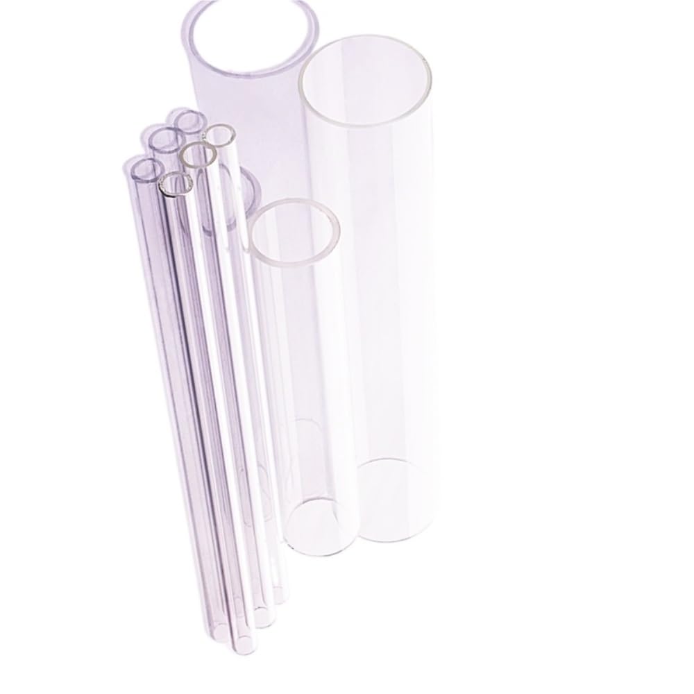 1 Stück Transparente Borsilikatglasröhren Hochtemperaturbeständig | Glasrohr, durchsichtiges Glasrohr für Kerzen(65x2.5x300mm)