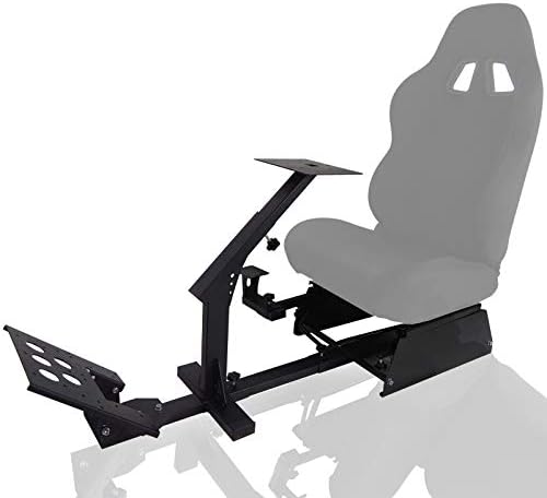 Minneer Racing Wheel Stand Simulator Cockpit for Logitech G25 G27 G29 and G920/ All Thrustmaster/All Fanatec Wheels Suits Xbox, Ps, PC (Wheel, Shifter and Seat Not Included)