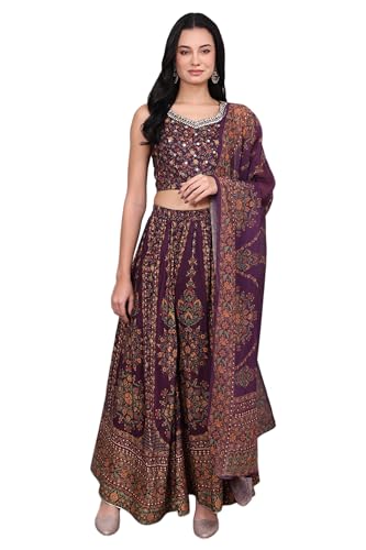 Étole pour femme Aurelia, jupe au doux imprimé floral vert en pur coton