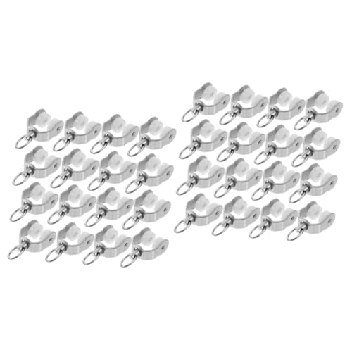 HEALLILY 2sets Strong Plastic Track Rollers Stainless Steel Frame Versatile Curtain Tracks Easy Operation 20pcs*2
