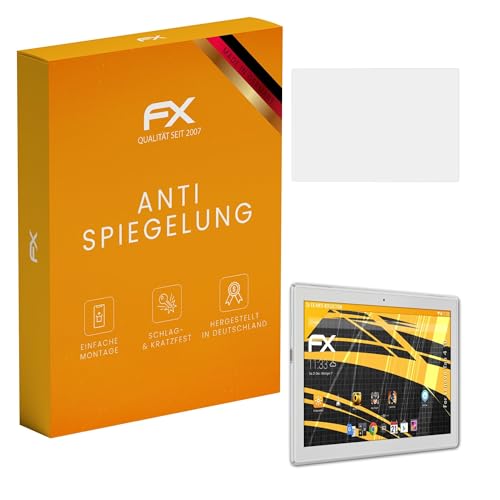 atFoliX Película Protectora compatible con Lenovo Tab 4 10 Lámina Protectora de Pantalla, antirreflejos y amortiguadores FX Protector Película (2X)