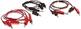 United Scientific WBP024-PK/6 Banana Plub Cord with Two-Way Stackable Banana Plugs at Both Ends, 24