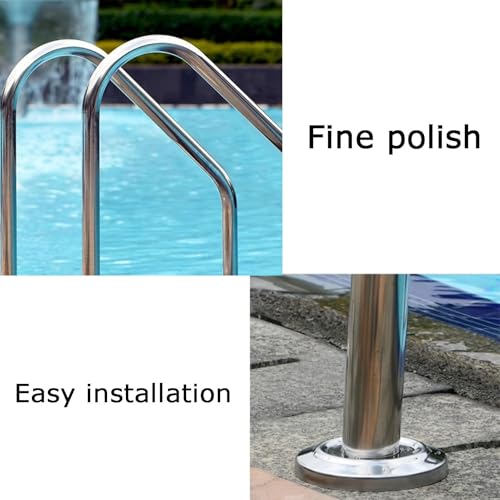 Escalera para piscina de 2 o 3 escalones con barandales curvos miniatura 3