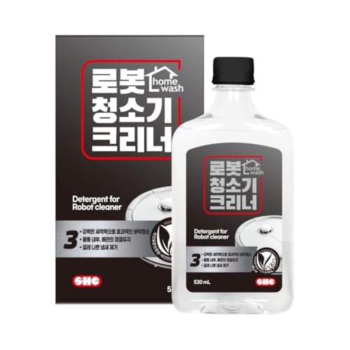 SHC Vegan Certified Robot Vacuum Floor Cleaning Solution 18oz – Plant-Based Concentrated, Magnolia Scent, Compatible with Most Robot Vacuums, Made in Korea
