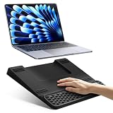Vaydeer ノートpc スタンド 手首サポート付き、人間工学に基づいたラップトップ用リストレスト、ソフトメモリーフォーム デスク用手首パッド、タイピング時の手根管症候群の痛みを軽減、ホームオフィス向け