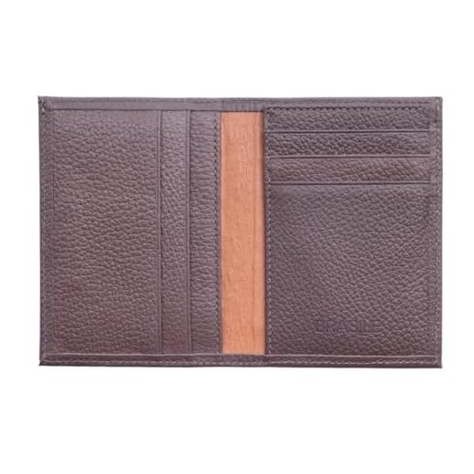 Carteira Masculina Slim Couro Legítimo (Marrom)