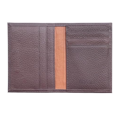 Carteira Masculina Slim Couro Legítimo (Marrom)