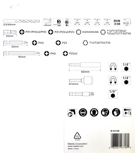 Makita Set embouts et forets 38 pcs - vue 7