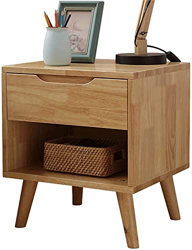 Table de chevet bois rétro pour une chambre chaleureuse et un salon scandinave élégant