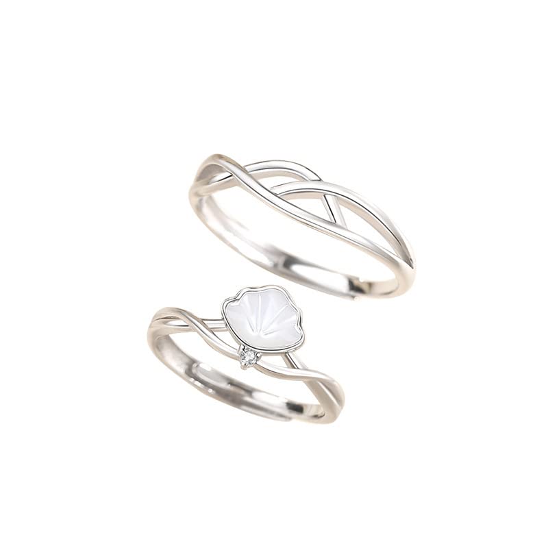 Bagues de promesse couple argent 925 pour célébrer votre anniversaire