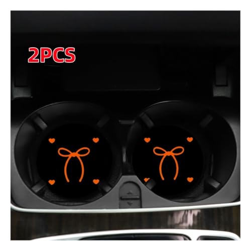 Posavasos para coche con nudo de corazón que evita manchas e impactos 2