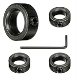 Bntyok 8 Pack 5/8” Bore Solid Steel Shaft Collars with Zinc Plated Coating - Durable Shaft Collars Suitable for Machinery and Industrial Use