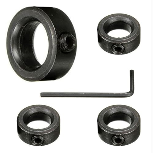 Bntyok 8 Pack 5/8” Bore Solid Steel Shaft Collars with Zinc Plated Coating - Durable Shaft Collars Suitable for Machinery and Industrial Use