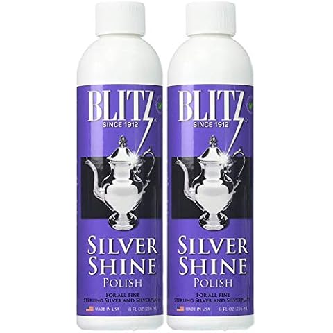 Blitz 20633 Shine Liquid Polish for Sterling Silver-Plated, 8 oz, Pack of 2 Cover