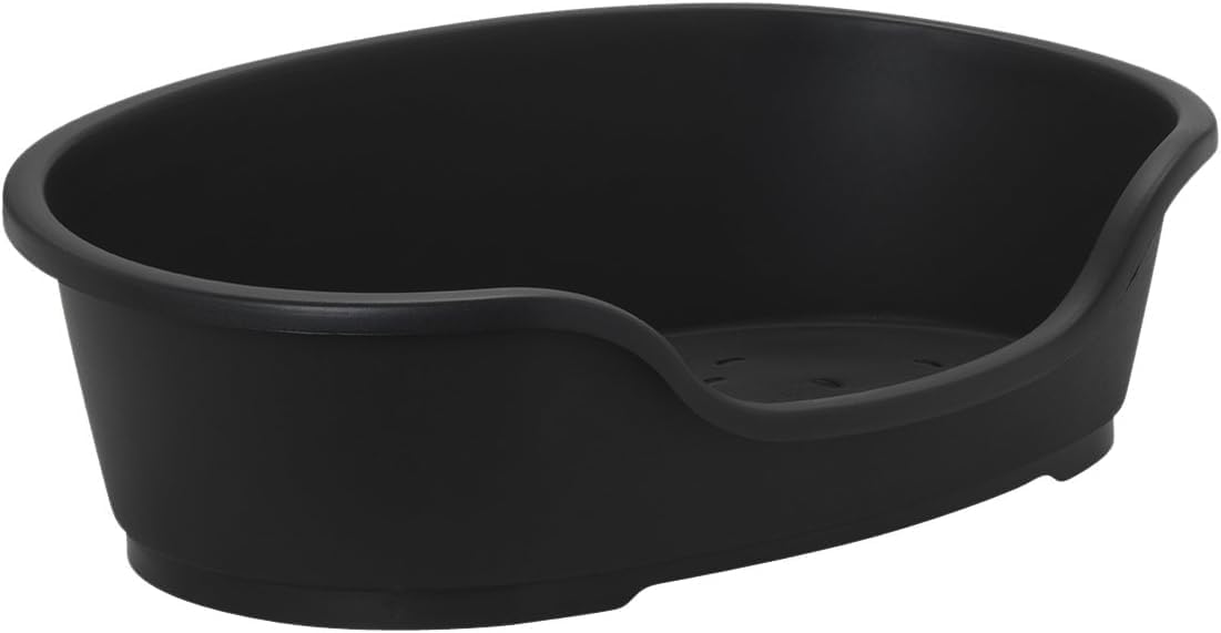 Petface Plastic Dog Bed, 70 cm, Black
