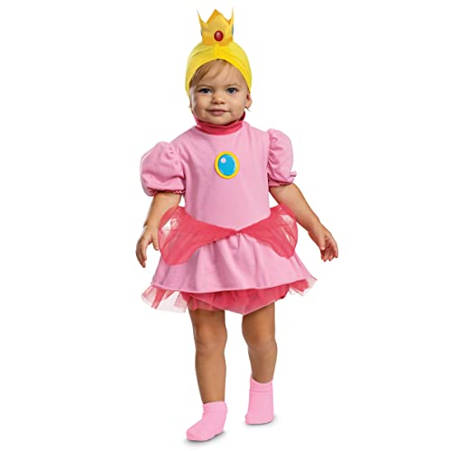 Disfraz Infantil Princesa Peach Super Mario Bros miniatura 5