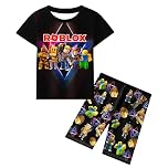 Pyjamas Boys Pjs Kids Sleepwear Girls Pajamas Short Sleeve Top Pants For 5-12 Years