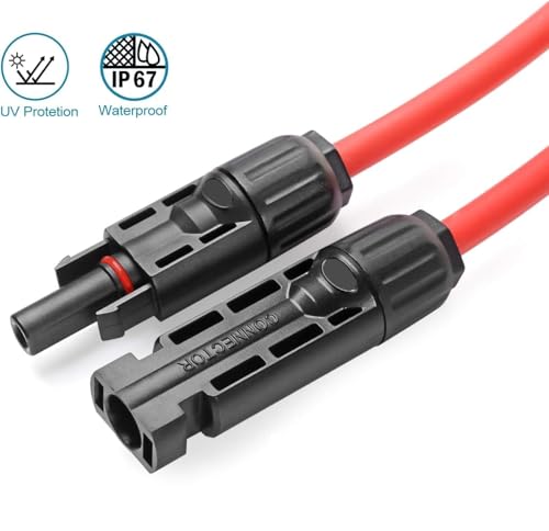 12 Paar Solar Stecker Set PV Solarstecker Plug Play Solaranlage Solarpanel Stecke Kabelstecker Photovoltaik Steckverbinder Kompatibel mit Solarkabel 2.5mm²/4mm²/6mm² Verlängerung kabel