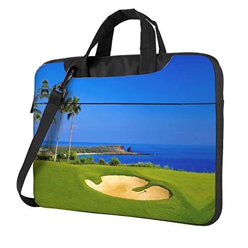 Housse PC portable 14 pouces imprimée terrain de golf : le style unique des passionnés