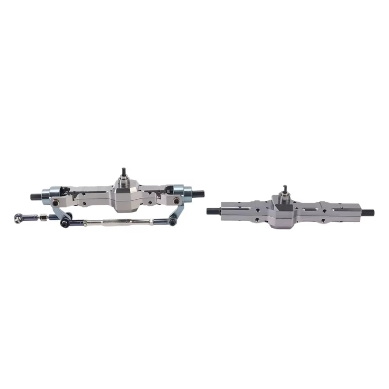 Compatible con WPL C14 C24 C34 C44 B14 B24 1/16 RC Camión Coche Piezas De Actualización Accesorios 5X Caja Engranajes Eje Puente Delantero Trasero Metal Piezas