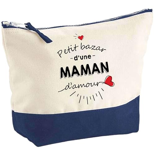 Pochette Bazar d'une Maman d'amour, un tendre message gravé sur une grande trousse