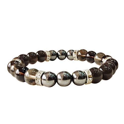 Image of Shubhanjali Crystal Elastic 8mm Stretch Customized Bracelet for Men and Women-(Standard,Multicolor)