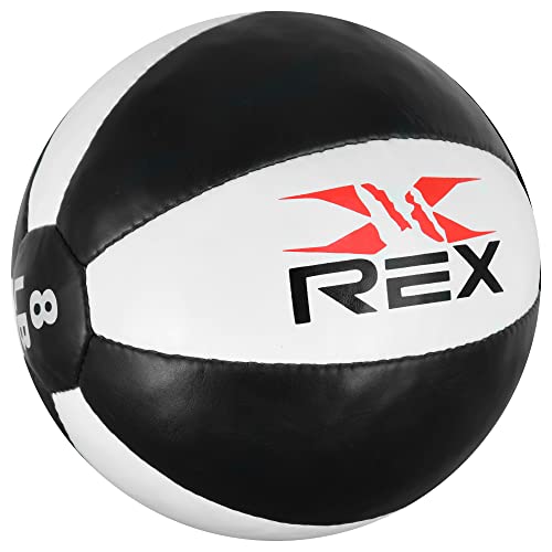 Rex Sports Medicine Ball Great For Strength Training And Cardio Workouts Med Balls 5 8 10 12 Kg (16 Lb, Black/White) #TOP2