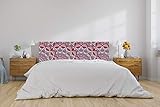 Oedim Cabecero Cama PVC Mandala Roja 150x60cm | Disponible en Varias Medidas | Cabecero Ligero, Elegante, Resistente y Económico