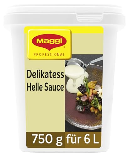 MAGGI Professional Helle Sauce, vegetarisch, Ergiebigkeit 6L, 1er Pack (1 x 750g GastroBox)
