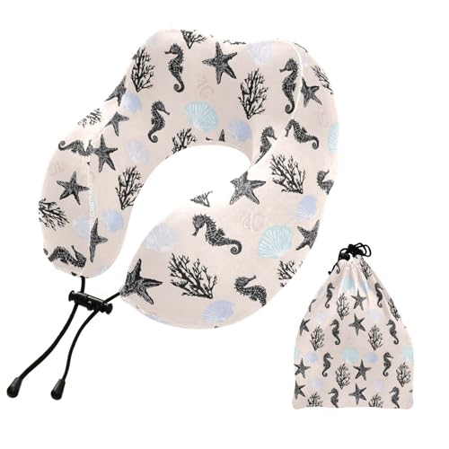 Almohada cervical de espuma viscoelástica multicolor miniatura 1