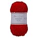 Produktbild Utopia Crafts Velvet Lux Chenille-Garn, superweich, grob, zum Stricken und Häkeln, 100 g  110 m, Rot