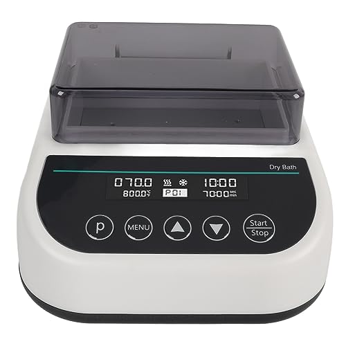 Mini Incubadora de Baño Seco de 96 W con Función de Calefacción y Refrigeración, Calentador Termostático de Laboratorio Digital para Tubo Centrífugo de 0,2 Ml, 0,5 Ml, 1,5 Ml, 2