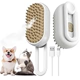 Airdminystion Cat Hair Brush, Dog Hair Brush, Cat Steam Brush, Rechargeable Steam Brush for Cats and Dogs, Skin Friendly Deshedding Grooming Tool for Dogs Cats with Pet Supplies Accessories