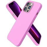 ORNARTO Compatible with iPhone 13 Pro Case 6.1, Slim Liquid Silicone 3 Layers Full Covered Soft Gel Rubber Case Cover 6.1 inch-Cherry Blossom