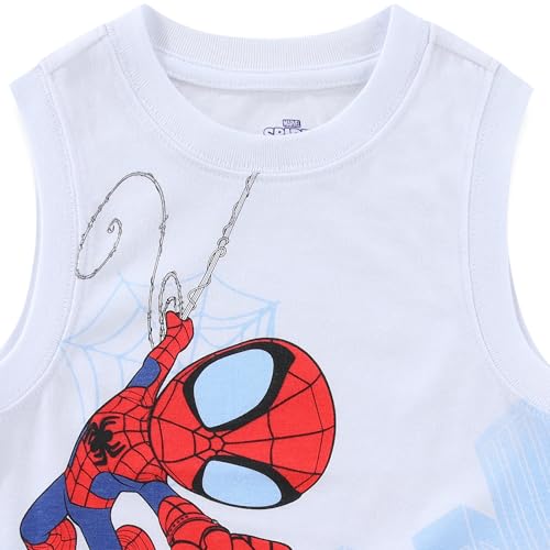Marvel Spider-Man Miles Morales Ghost Spider Boys 2 Pack Tank Top for Toddler and Big Kids Grey - image 6