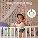 6PCS 4 Colors Baby Playpen Pull up Rings-Plastic Crib Pull Rings Kids Walking Exercises Assistant Stand Up Cot Hanging Ring for Infant Baby Toddler Practice Tooll