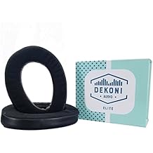 Dekoni Audio Earpads لسماعات الرأس المفتوحة HiFiMan Arya | وسادات الأذن البديلة لسماعات الرأس HiFiMan Ananda ، الإصدار X ، HE1000 V2 | وسائد الأذن الرغوية ، الهجين الأسود النخبة