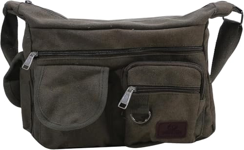 Canvas Messenger Bag for Men Women Business Travel Shoulder Computer Bag Vintage Single Satchel Bags2