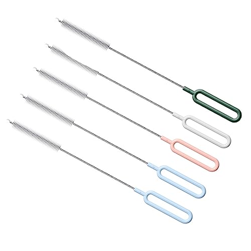 Baluue 5piezas Cepillos De Nylon para Limpiar Biberones y Herramienta De Limpieza Eficaz para Bebés Color Aleatorio