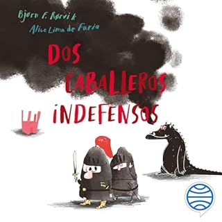 Diseño de la portada del título Dos caballeros indefensos