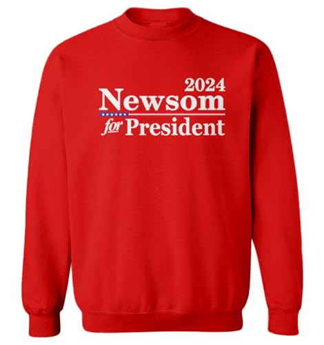 Tcombo Newsom for President 2024 Toddler Fleece Crewneck Sweater