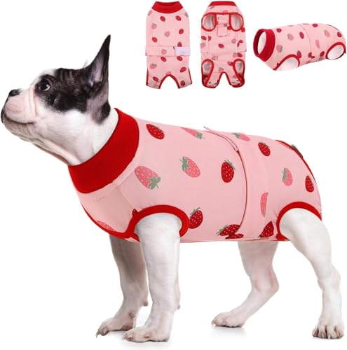 Image of KOESON Soft Dog Surgery Recovery Suit Female to Prevent Licking Wounds, S